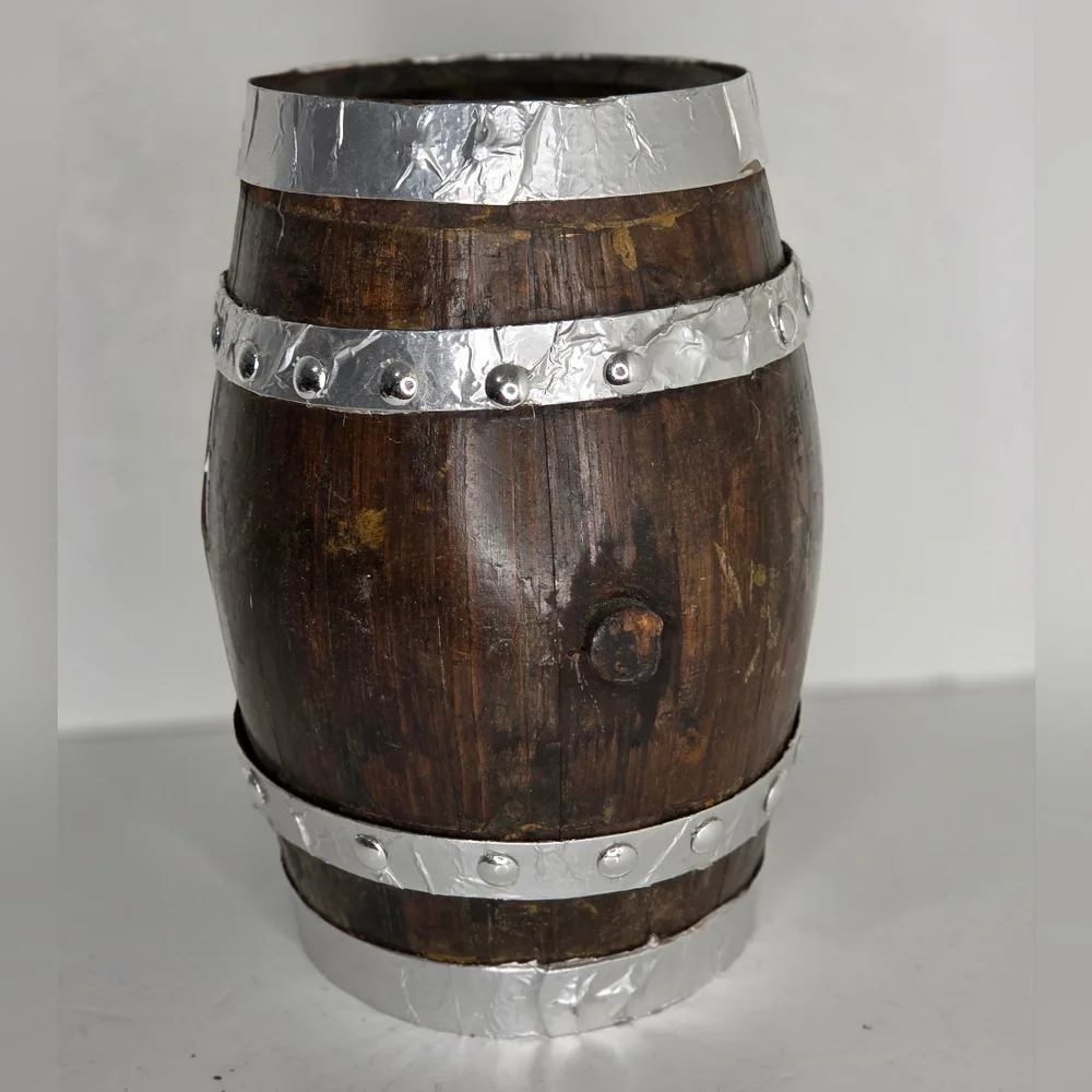 Handmade Upcycled TNT Wooden Whiskey Barrel‎ July 4th Porch Decor